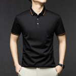 Business-Style Breathable Mens Short-Sleeve T-Shirt