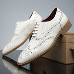 Men's British-style Business Formal Pointed-toe Lace-up Casual Shoes
