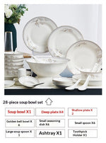Ceramic Bowls And Saucers Set Bone China Bowls And Plates