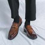 New-style Soft-leather Mens Shoes With A Glossy Finish For Foreign Trade