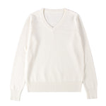 School-supplied Dark Gray Long-sleeve Knit Top