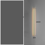 Simple Modern Minimalist Long Strip Living Room Grille Wall Lamp