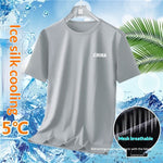 Summer Ice-silk Short-sleeve T-shirt For Men