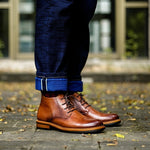 Men's High-top Short Boots Men's Shoes Round Toe Martin