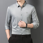 Long-sleeved Striped Mens Shirt