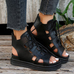 Hollowed-out Breathable Casual And Fashionable Roman Womens Shoes
