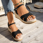 Fashionable And Casual Womens Ultra-high-heeled Sandals With Crisscross Straps