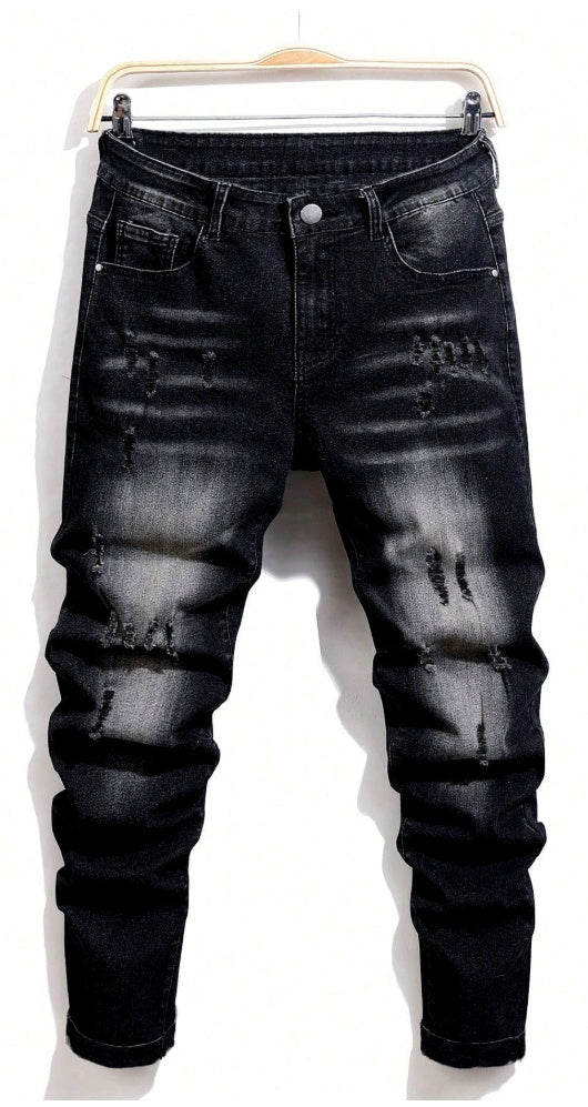 Shanxi Stretchy Slim Straight Pants