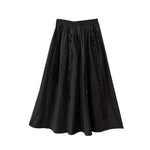 Spring Designer-style Versatile A-line Pleated Loose-fit Flared Skirt