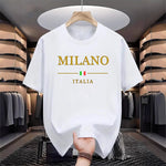 Crew-neck T-shirt Vintage Style Short Sleeves