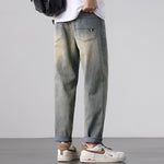 Spring New Mens Stretch Slim-Fit Denim Jeans