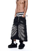 Mens Five-button Cropped Denim Jeans
