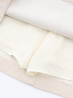 High-waisted Slimming Cotton-linen Dress For Women
