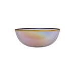 Rainbow Ion Plated Hammer Pattern Glass Plate Bowl Fruit Plate Bowl Set