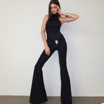 Halter-neck Backless Body-hugging Womens Jumpsuit