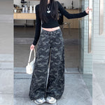 Womens New Fall Plus-size High-waisted Slimming Versatile Straight-leg Long Pants