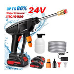 2 Battery Portable Cordless Car High Pressure Washer Jet Water Wash Cleaner Gun