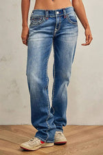 Unlined Loose Straight Pants