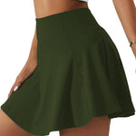 Womens High-Waisted Casual Sports Yoga Skirt