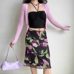 Mesh Fishtail Casual Skirt For Women
