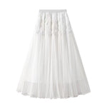 Gentle Medium-length Fairy-like A-line Maxi Tulle Dress