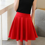 45 Cm To Knee-length Plus-size High-waisted Skirt
