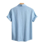 Mens Lapel-Style Beach-Fashion Casual Shirt