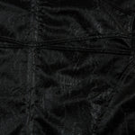 Men's Split Splicing Solid Color Loose Standing Collar Leather Jacket