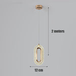 Light Luxury Postmodern Extremely Simple Head Small Chandelier
