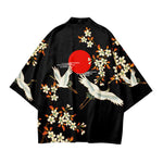 Printed Cardigan Loose-fit Mens Jacket Cloak-style Shirt