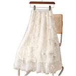 Mid-length High-waisted A-line Ultra-fairy Skirt