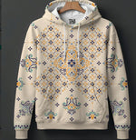 Mens Casual Hooded Long-sleeve Sweatshirt