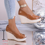 Platform High-heeled Peep-toe Sandals