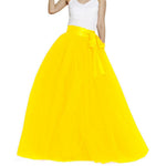Prom Dress Tulle Skirt Womens Half-skirt