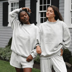 Loose-fit Drop-shoulder Top For Women Trendy And Stylish Hooded Sweatshirt
