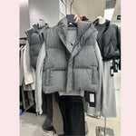 Stand-collar Sleeveless Womens Outerwear Vest Casual Waistcoat