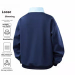 New Faux Two-piece Hoodie Cool And Casual Top