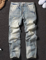 B2 - Non-elastic Small Straight-leg Pants