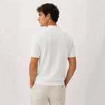 Casual Knitted Short-sleeve Mens Polo Shirt