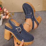 Plus-size Headband Metal Hollow-out Sandals