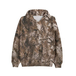Branch-pattern Print Loose-fit Sweatshirt With A Hood