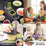 16 In 1 Vegetable Chopper, Salad Fruit Vegetable Food Chopper Slicer Peeler thumbnail 10