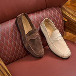 Pull-on Old-money-style Casual Leather Breathable Shoes