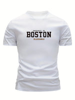Mens Hip-Hop Crew-Neck Short-Sleeve T-Shirt
