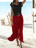Mid-length Womens Skirt With An Elastic Waist