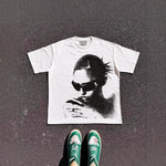 Printed Loose-Fit Short-Sleeve T-Shirts For Couples