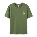 Mens Casual Loose-fit Short-sleeve Top