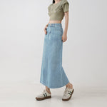 Trendy Figure-flattering High-waisted A-line Midi Skirt