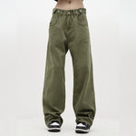 Spring New High-Street Trendy Wide-Leg Retro Loose Denim Pants