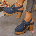 Plus-size Headband Metal Hollow-out Sandals